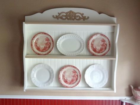 plate racks in the dining room, home decor, storage ideas, Close up of one plate rack