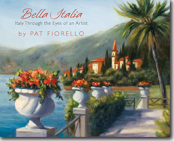 painting classes in italy with artist pat fiorello on at home radio, Photo courtesy of patfiorello com Book available for purchase as great holiday gift
