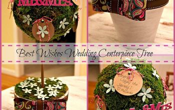 Centro de mesa de boda Topiary Best Wishes, ¡fiesta de Pinterest de Michaels!