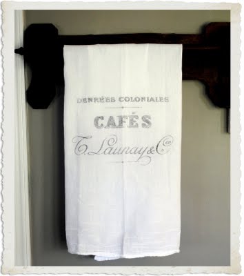 make a french cafe towel, crafts, French Cafe Towel