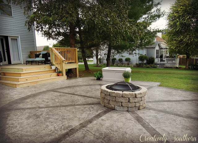 how to build a firepit, outdoor living, patio, Easy to move if needed simple and inexpensive