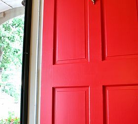 how to paint a front door, doors, painting, I used three coats