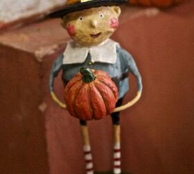 thanksgiving decor using a cast of characters part three, crafts, seasonal holiday decor, thanksgiving decorations, Pilgrim Boy pictured in my succulent garden view 2 has visited it for the T giving holiday in bygone years including a time featured