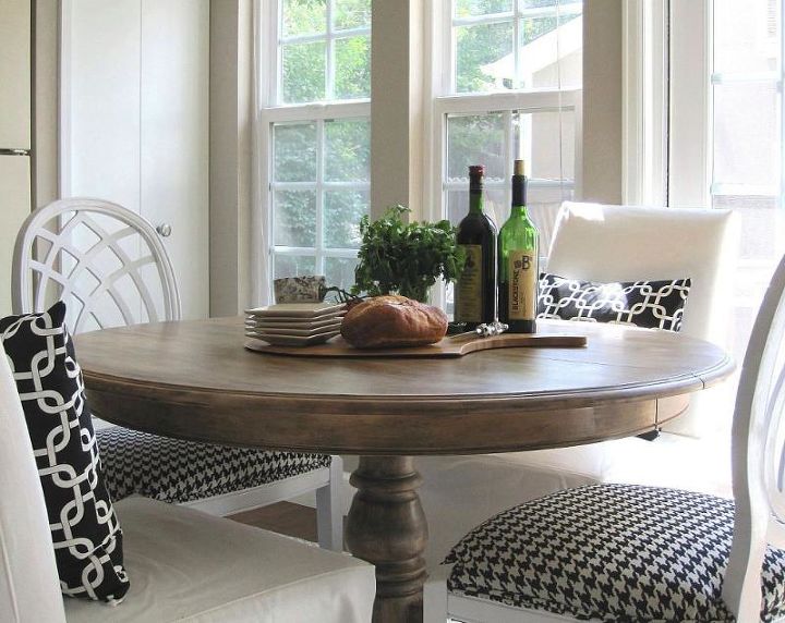 diy arhaus inspired weathered table, painted furniture, rustic furniture, AFTER Rustic weathered finish gives new life to a classic style table