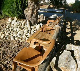 our rustic look garden in the high desert, gardening, outdoor furniture, outdoor living, painted furniture, repurposing upcycling, rustic furniture