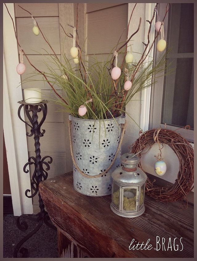 decorating the front porch for easter, easter decorations, outdoor living, porches, seasonal holiday decor