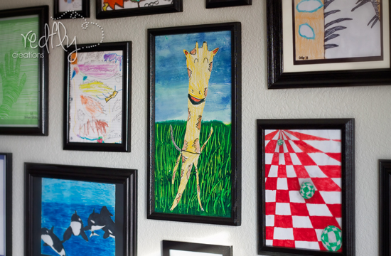 our family art gallery, home decor