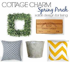 add some cottage charm to your front porch this spring, home decor, outdoor furniture, outdoor living, painted furniture, porches