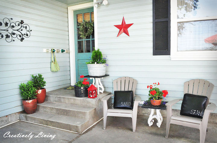 my summer back entry, curb appeal, decks, doors, gardening, outdoor living, Our place to lounge