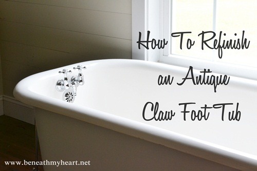 Redo An Old Claw Foot Cast Iron Tub, How To Refinish Bathtub Diy