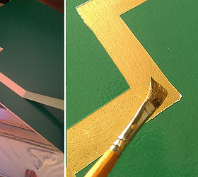 ikea hacking and making your malm fabulous, painted furniture, I removed the frog tape to find a only decently clean line Again Slightly annoyed So at this point I decided that i actually preferred the look of Liquid Gold Leaf and I just free hand painted over the original design