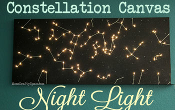 DIY Canvas Constellation Night Light