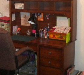 craft room, craft rooms, Once I painted the armoire I didn t know what to do with my desk