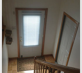 my foyer dilemma, The entryway from the top of the stairs