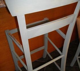 counterstools before and after, painted furniture, shabby chic, Roughed up