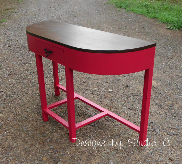 building a demilune table, diy, how to, painted furniture, woodworking projects