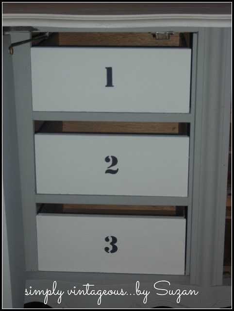 before and after french provincial annie sloan chalk paint, chalk paint, painted furniture, stencilled numbers