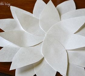 diy flower petal art knock off, crafts, Each flower was created using two different sized petals layered and stacked