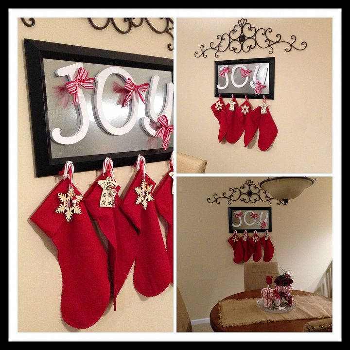 diy stocking hanger, seasonal holiday decor, Adding the finishing touches