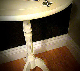first attempt at using annie sloan chalk paint small accent table, chalk paint, painted furniture, After painted waxed and light sanding