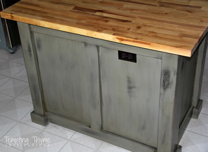 diy kitchen island makeover with plywood and lumber, diy, kitchen design, kitchen island, woodworking projects