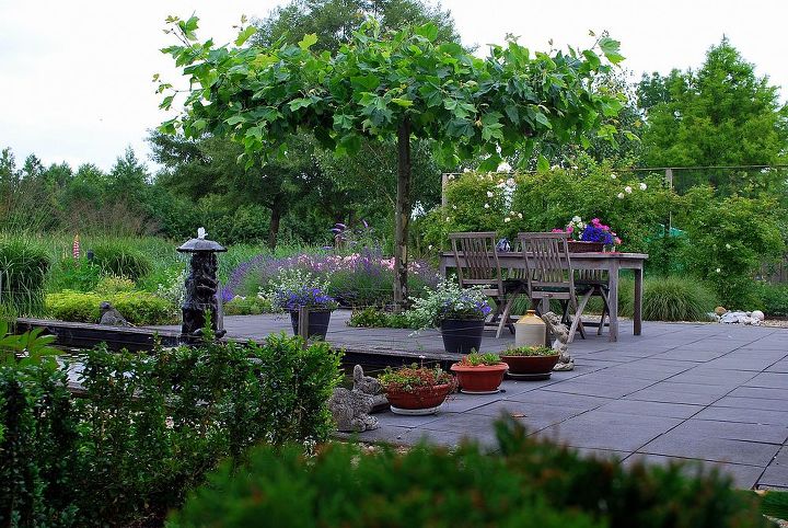 hans pardoel gardens, gardening, Terraced garden upper terrace