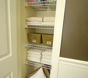 video tute how to fold fitted sheets plus a look at my linen closet, closet, organizing, I love what a few handmade labels and inexpensive bins can do for a space
