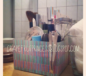recycle your q tip box new make up organizer, crafts, organizing, repurposing upcycling
