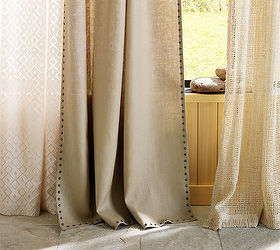 nailhead decorating trends, home decor, Nailhead trimmed curtains