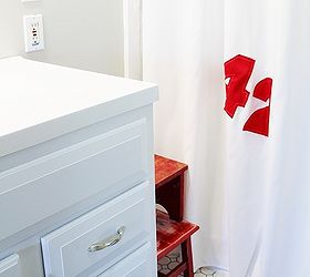 sailcloth shower curtain how to, bathroom ideas, home decor, Sailcloth shower curtain