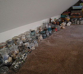 my private zen and precious collection of shells sea glass and other treasures, crafts, mason jars