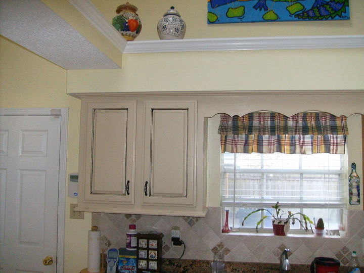 this is a photo of the same cabinets with a little trim one gal of paint and a, kitchen design, This is a photo of the same cabinets with a little trim one gal of paint and a little glaze