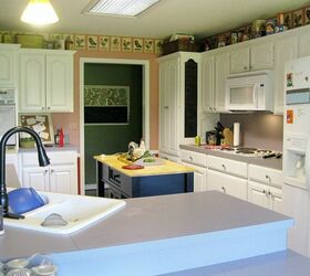 kitchen update, home decor, kitchen design, Before A view from the tiny breakfast nook