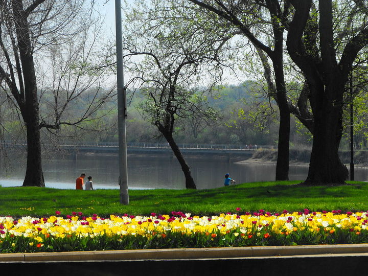 spring, container gardening, easter decorations, flowers, gardening, seasonal holiday d cor, Beautiful view of Grays Lake from Waterworks Park on a warm sunny day