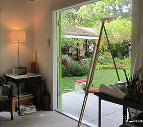 sunny artist studio shed, home improvement, outdoor living, A lovely view into the garden
