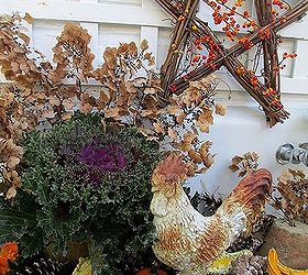 autumn garden accents inside and out, flowers, gardening, seasonal holiday d cor, thanksgiving decorations, Fall Potting Sink