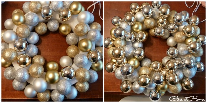 5 steps to get the perfect ornament wreath, crafts, seasonal holiday decor, wreaths
