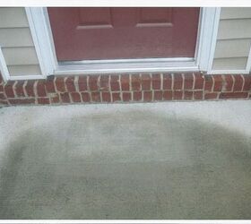how can i add a landing step to the front of this entrance it s already 8 9, flooring
