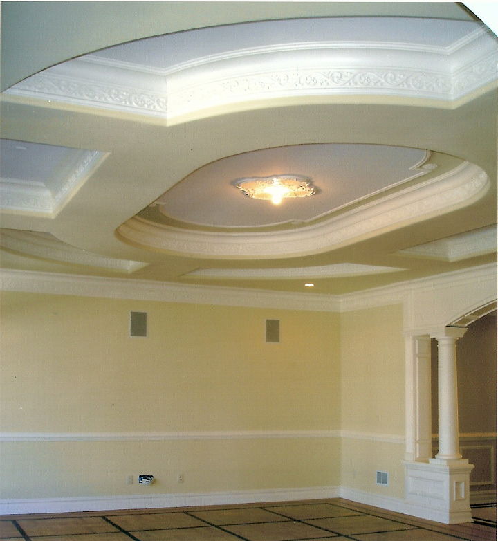 architectural molding, home decor, Ornate Tray Ceiling