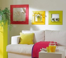 taste the rainbow 6 ways to color block your home, home decor, painted furniture, Color Blocking Wall Art