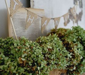 decorating for autumn on a budget, seasonal holiday d cor, wreaths, Give Thanks Bunting made with burlap and twine
