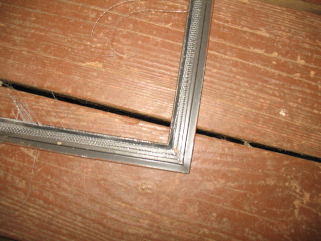 screen door repair, Be careful not to damage the frame or the rubber piece