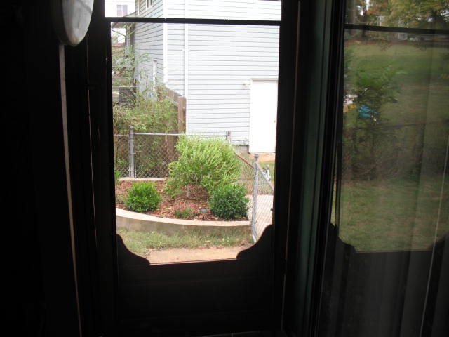 screen door repair, Reinstall the frame on the door in the reverse order that you removed it