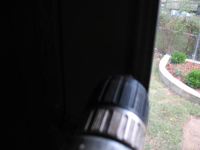 screen door repair, Be careful now there is a screen present that can be damaged
