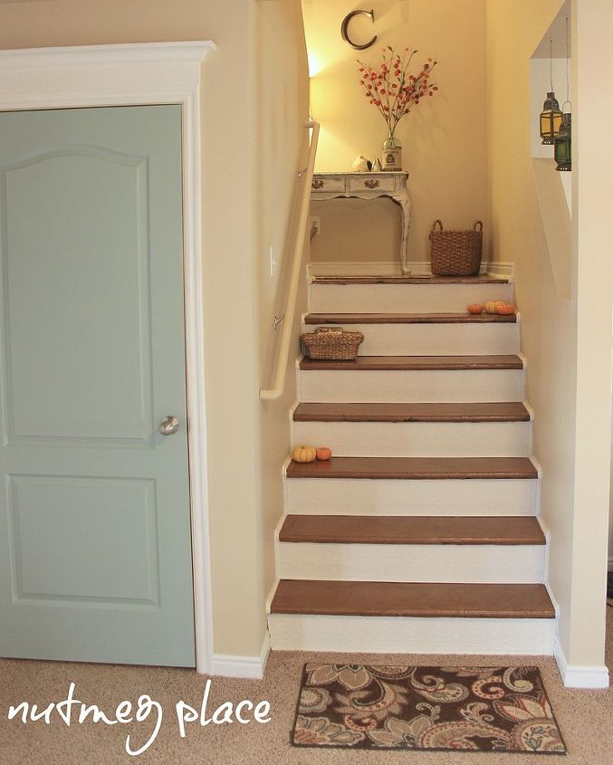 paper bag floor stairs, flooring, home decor, stairs, Paper bag stairs floor