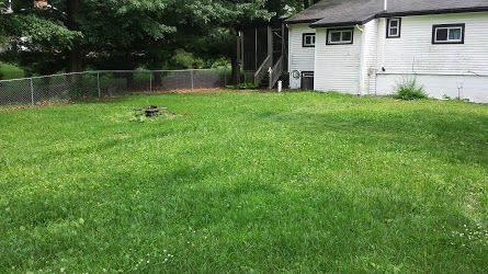 my yard is so big and my budget is so small, i have a screened in porch on one sie of the house