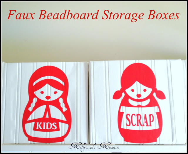 faux beadboard boxes, crafts
