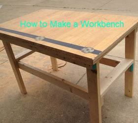 tutorial on how to make a workbench, diy, how to, painted furniture, repurposing upcycling, woodworking projects, Learn how to make a workbench at I llJustPaintIt com