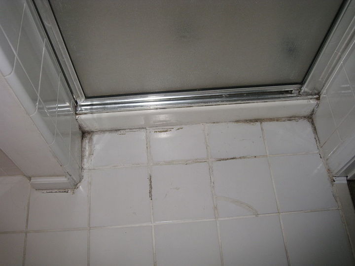 shower door, before