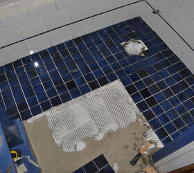 small bath flooring project, flooring, tile flooring, tiling, setting tile